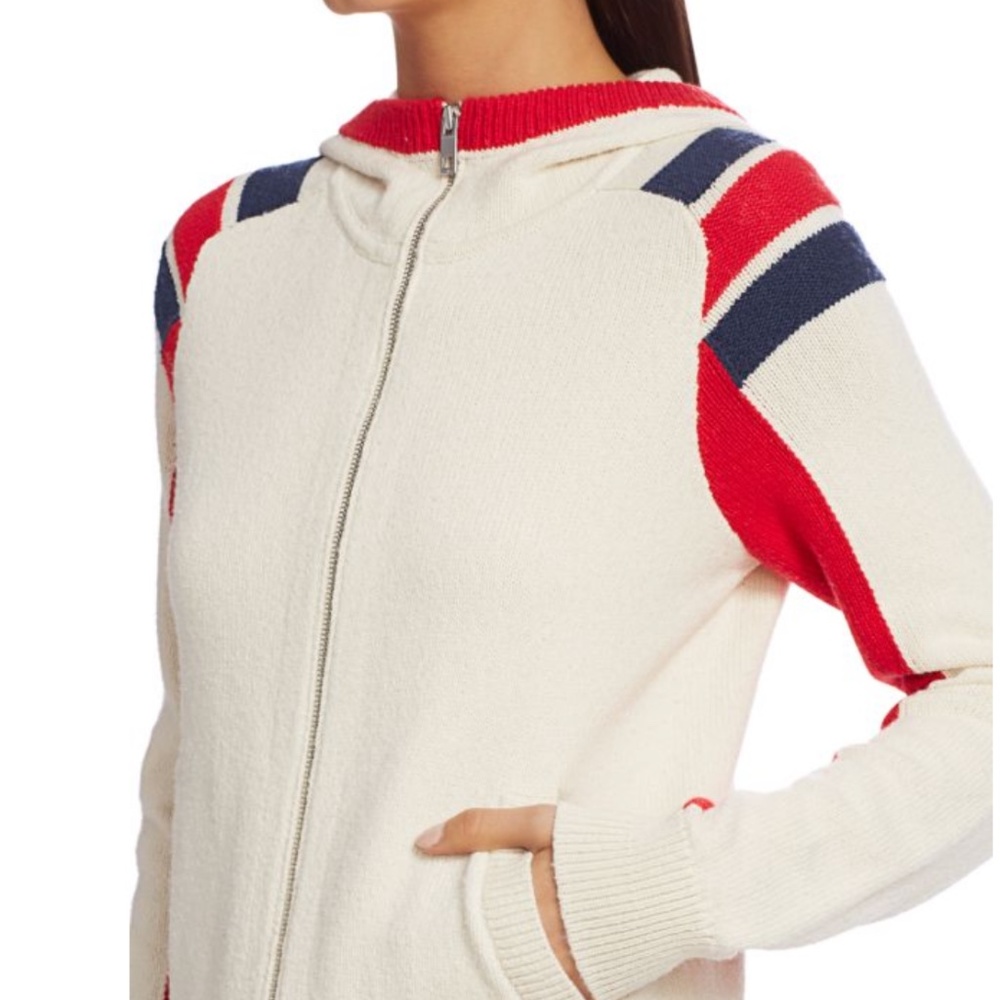 RAG & BONE Julee Zip-Up Striped Hoodie NWT - Picture 3 of 5
